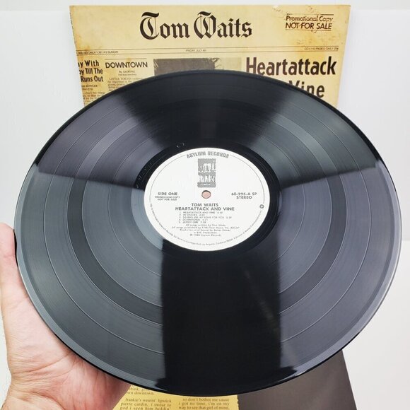 Tom Waits Heartattack and Vine Vinyl Record Promotional Copy 6E-295 Asylum 1980 - Picture 3 of 13